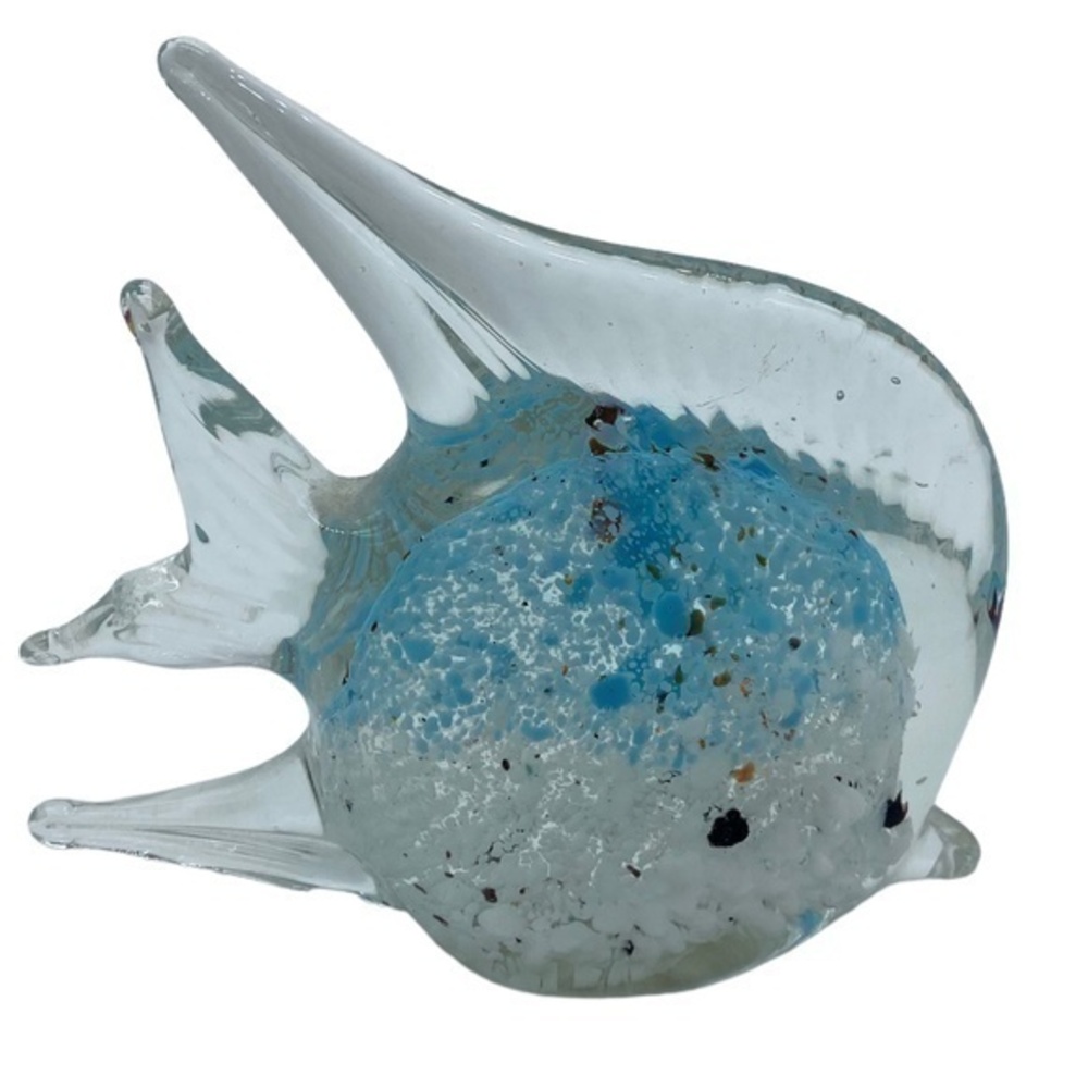 Tropical First Art Glass Figurine Speckling Design